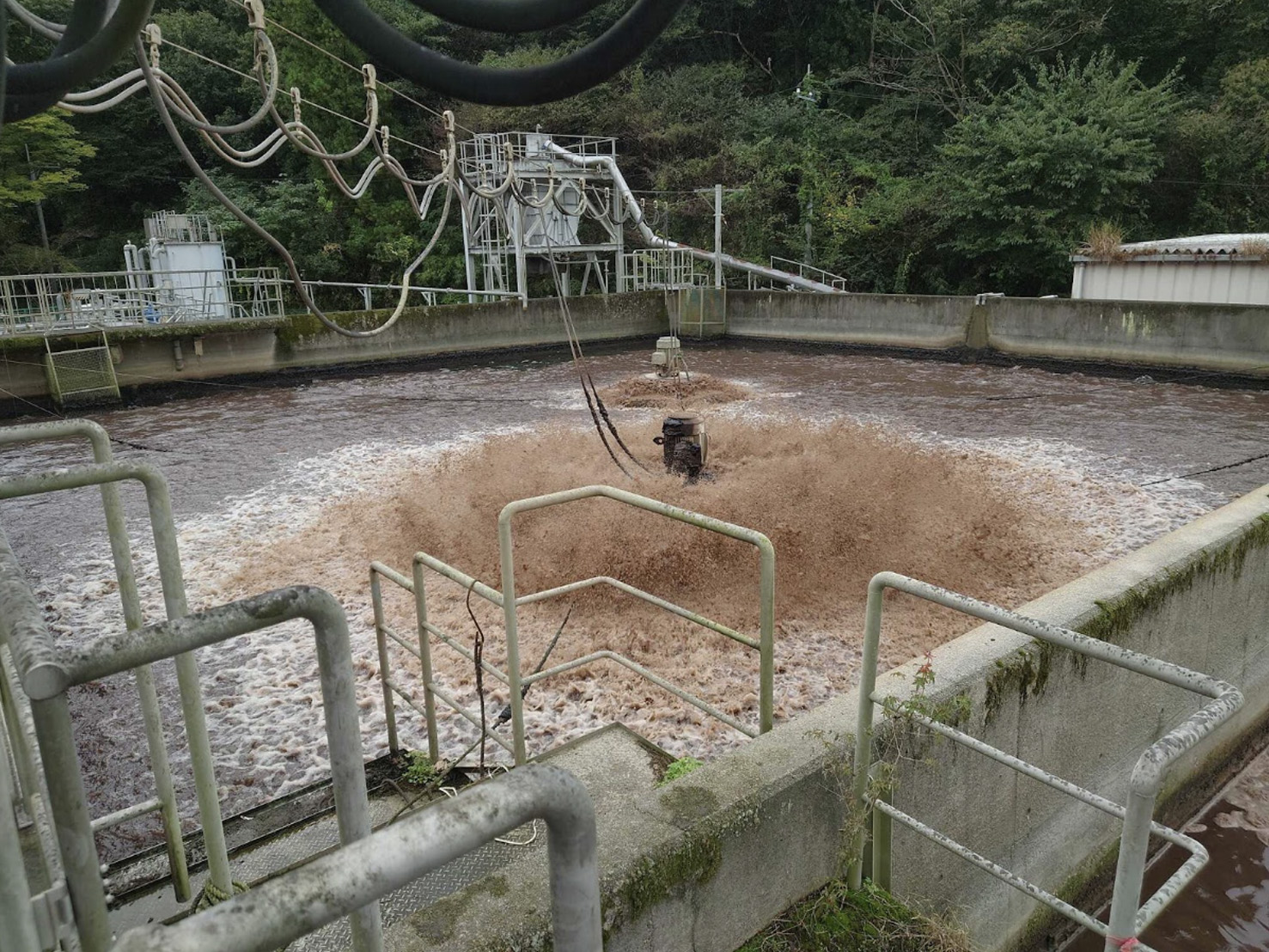 サントリー梓の森曝気槽内調査工事